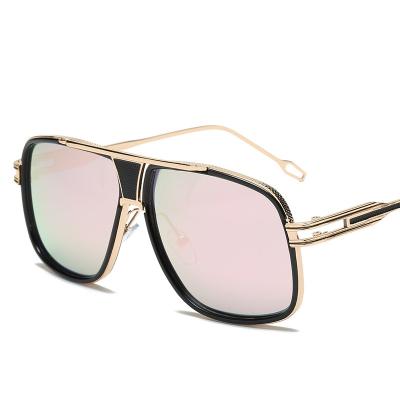 China 2021 rectangle sunglasses hot sale sunglasses for big promotion personality fashion oversized sunglasses for sale