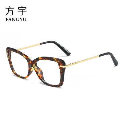 China 2021simpleeuropean and american crystal Multi-sided trimming with myopic glass option comfortable spring glasses for sale