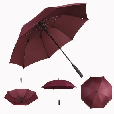 China Modern Double Layer Fiberglass Ribs OEM Logo Umbrella Custom High Quality LS Golf Umbrella Rain Umbrellas Fiberglass Frame for sale