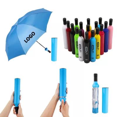 China Modern Promotion Gift Cheap LS Wine Bottle Umbrellas for sale