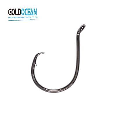 China GOLDOCEAN 8208 Octopus 3X High Carbon Steel Heavy Circle Hooks Grouper Hooks Offset Hooks High Carbon Saltwater Octopus Fishing for sale