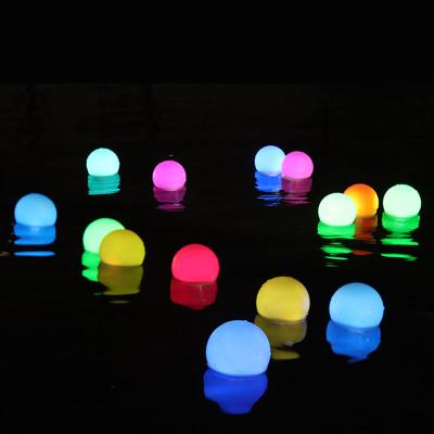 China Outdoor Waterproof IP68 RGB Pool Decoration Led Glow Solar Swimming Balls Floating Pool Lights for sale