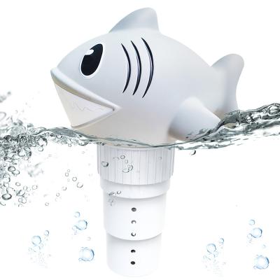 China Shark New Version Shark Chlorinator Swimming Pool Chlorine Dispenser Waterproof Anti-descent IP68 Wanderer for sale