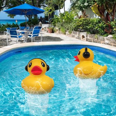 China Swimming Pool and SPA Pool Duck Floating Chlorine Dispenser for Swimming Pool and SPA with Solar Panel and LED IP68 Waterproof Pool Light for sale