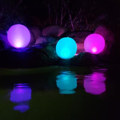 China Garden LED Floating Garden Solar Power Ball Lights With IP68 Waterproof Grade 5 Modes DC 5v Instant Charging for sale