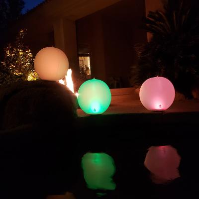 China Garden Pool Color Solar Waterproof Garden Light Led Floating Ball Lamp for sale