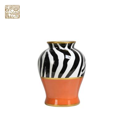 China Wholesale Luxury Antique Flower Traditional Chinese Living Room Hand Painted Ceramic Vase Decoration For Home Decor for sale