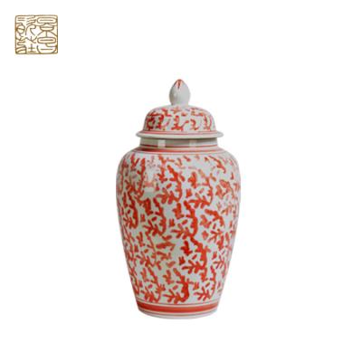 China Viable Modern Design Unique Creative Ornament Ceramic Ginger Jar for sale