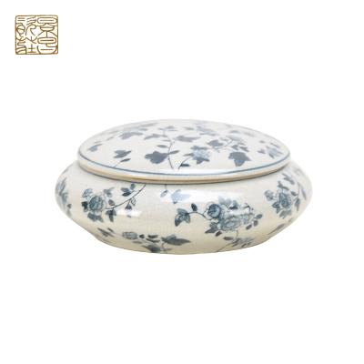 China Small retro traditional or modern ceramic gift box jewelry for sale