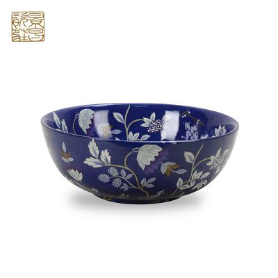 China China Chinese Style Exquisite Blue Decorative Bowls Bowl Ceramic for sale