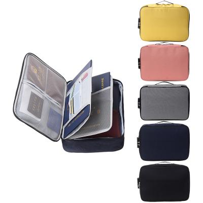 China RoyalUnion Fashion Pack Stored Waterproof Credential Bags With Two Zippers And A Coded Lock, Reusable Storage Bags for sale