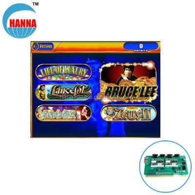 China Double screens and metal jackpot WS5 DJ with a WB WC WD US WF 6 versions slot casino game board for sale