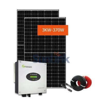 China Sunlink Home PV46 Ground 3Kw Solar System Ongrid 3Kw Solar Mounting Price Sunlink for sale