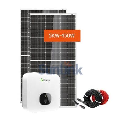 China Sunlink PV71 Mount PV Panel Kit On Grid Solar 5Kw Home Solar System Sunlink for sale