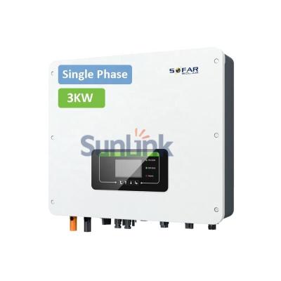 China Sofar Inverter 220V Single Phase Sunlink Solar Hybrid Inverter 3Kw 3Kva 48V 482mm*503mm*183mm for sale