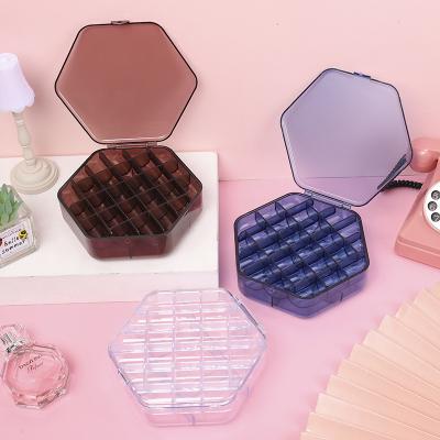 China Handmade Fashion Function Hair Accessories Box Earring Double Layer Cheap Clear Multi Jewelry Storage Box Small for sale