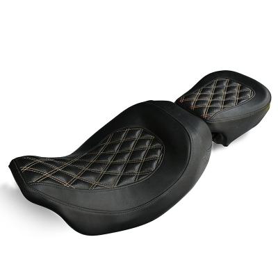 China Nitrogen cooling Breakout Special  Modified Motorcycle Seat Two-Up Front Rear Driver Passenger Seat for Harley Touring Road Glide 2007-2023 for sale