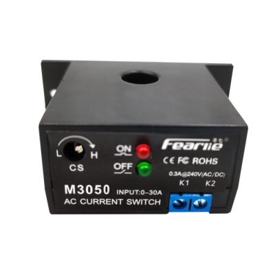 China Industrial Automation Control Self Powered Current Switch 0.2-30A With LED Indicator AC Current Switch AC CURRENT SENSOR for sale