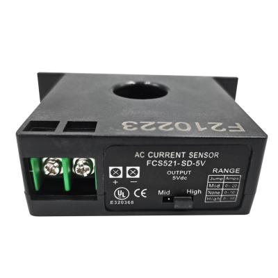 China solid core closed loop hall effect output is magnetically isolated into input for safety AC current transducer FCS521-SD-5V for sale