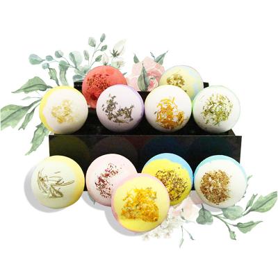 China OEM / ODM Body SMY Bathroom Sea Salts Colored Bath Bombs for sale