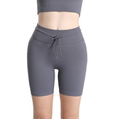 China New QUICK DRY pants sports shorts yoga clothes autumn and winter women's seamless high elastic hip increase slimming yoga clothes shorts for sale