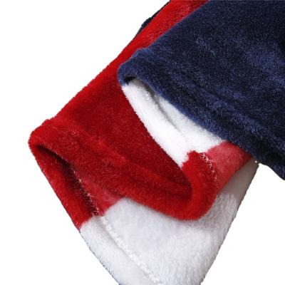 China Single Layer Manufacturers Sell 3D Digitally Printed Union Jack Flannel Blankets for sale