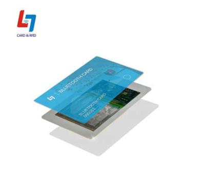 China RFID Lamination Technology Low Energy BLE Ibeacon Cold Card for sale