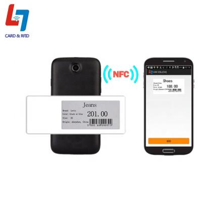 China 2.13 Inch NFC Active E-ink Smart Tag With Battery 91*38*4.5 mm for sale