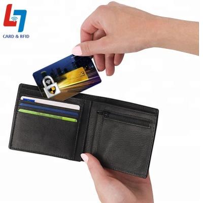 China Protect Credit Cards Factory High Quality 13.56Mhz RFID HF Blocking RFID Card Blocker for sale