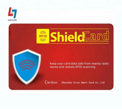 China Protect Credit Cards from HF RFID Blocking Card with E-field Technology for Card Protection and Anti Electronic Pickpocketing for sale