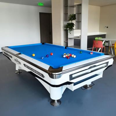 China Billiards indoor sport Super Power Wholesale indoor standard bore nine foot pool table for club use for sale