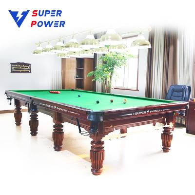 China Billiards game Cheap billiard factory makes professional 12 foot snooker tables for sale for sale