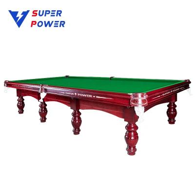 China Indoor Tournament Snooker 2023 Popular design indoor 12-foot snooker table and pool table competition for sale