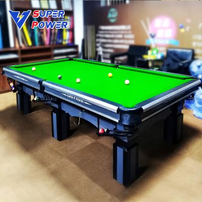 China Indoor Billiard Game Super Power offers high quality Chinese black eight pool tables for billiards sale for sale