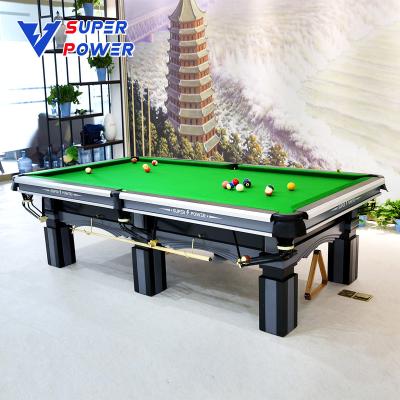 China Family entertainment High quality popular design billiards solid wood Chinese black eight pool table for sale