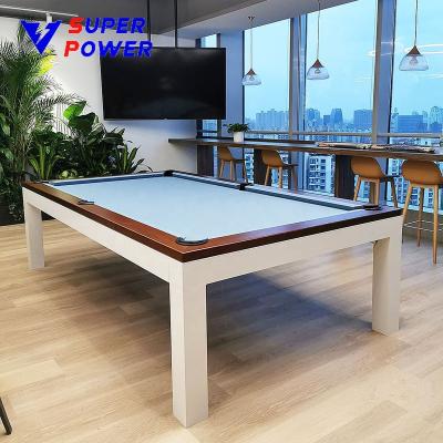 China Indoor Sport Game Table Chinese manufacturer 2-in-1 high quality billiard table with dining table board for wholesale sale for sale