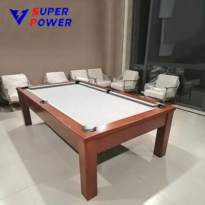 China Leather Pocket Versatile modern luxury American dining table and pool table customized for sale