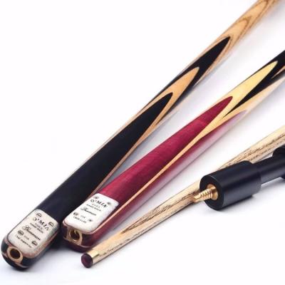 China Luxury Factory sales Best Quality 3/4 joint cue ash wood snooker cue 9-13mm tip  CL-SC004 hand made billiard cue for sale