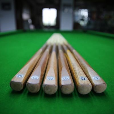 China Luxury Cheap hotsale superpower 3/4 joint cue ash wood snooker cue 9.2-11mm tip CL-SC002 billiard cue for sale