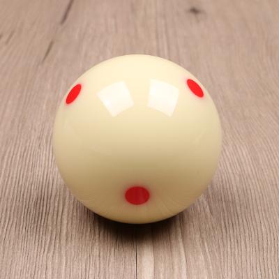 China Resin Factory sales 6 Red Dot Billiards Mother Ball American Crystal Ball Billiards White Ball Diameter 57.2mm, 52.5mm for sale