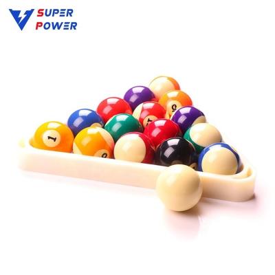 China American Standard 57.2mm diameter 16 pool balls per set for pool game RESIN BILLIARD BALL SET for sale