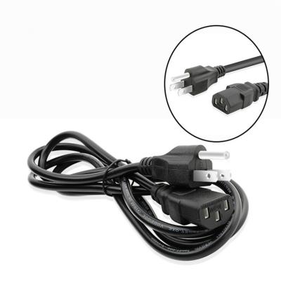 China U L computer and laptop manufacture certficated US standard NEMA 5-15p to iec320 c13 connector power cord for sale