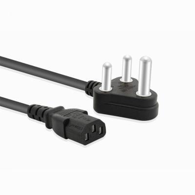 China South African Approved Computer and Laptop Extension Plug D18 250V 10A AC Power Cord Electrical Cable for sale