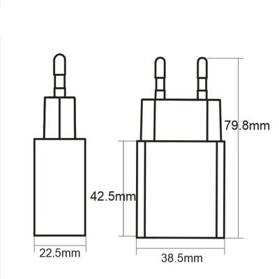 China Universal Mobile Phone 5V 2A Travel AC/DC Power Adapter Usb Charger Eu Adapter for sale