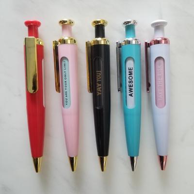 China smessage Customer Customized Promotional Pen Two Windows 6 Line Ballpoint Pen for sale