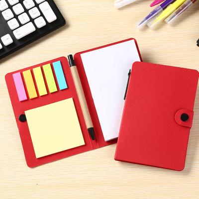 China Loose-leaf advertising color paper cube notepads sticky notebooks with pens for sale