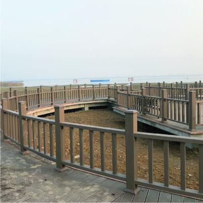 China Low Maintenance Waterproof Durable UV Resistant Outdoor Landscaping WPC Wood Plastic Composite Balustrade for sale