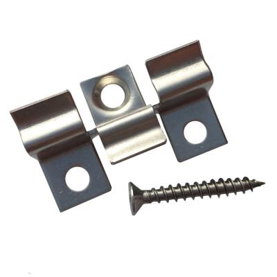 China Quick Locking Composite Decking Accessories Stainless Steel Metal Locking Quick Fixer Snap Clip for sale