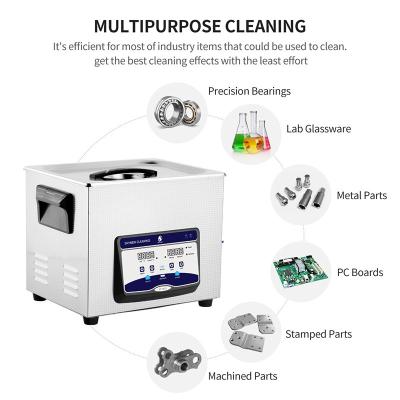 China Cosmetic Tool Ultrasonic Cleaning Mchine With 200w Heating Power 2.85 Gallon for sale