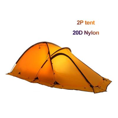 China Cheap Outdoor Waterproof Folding Aluminum Light Silicon Coated Camping Tent (160439) OEM/ODM for sale